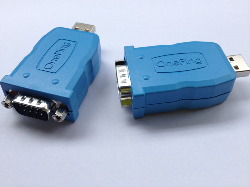 USB to RS232(A公, 帶殼, DB9公,固定螺母) PL2303HXD